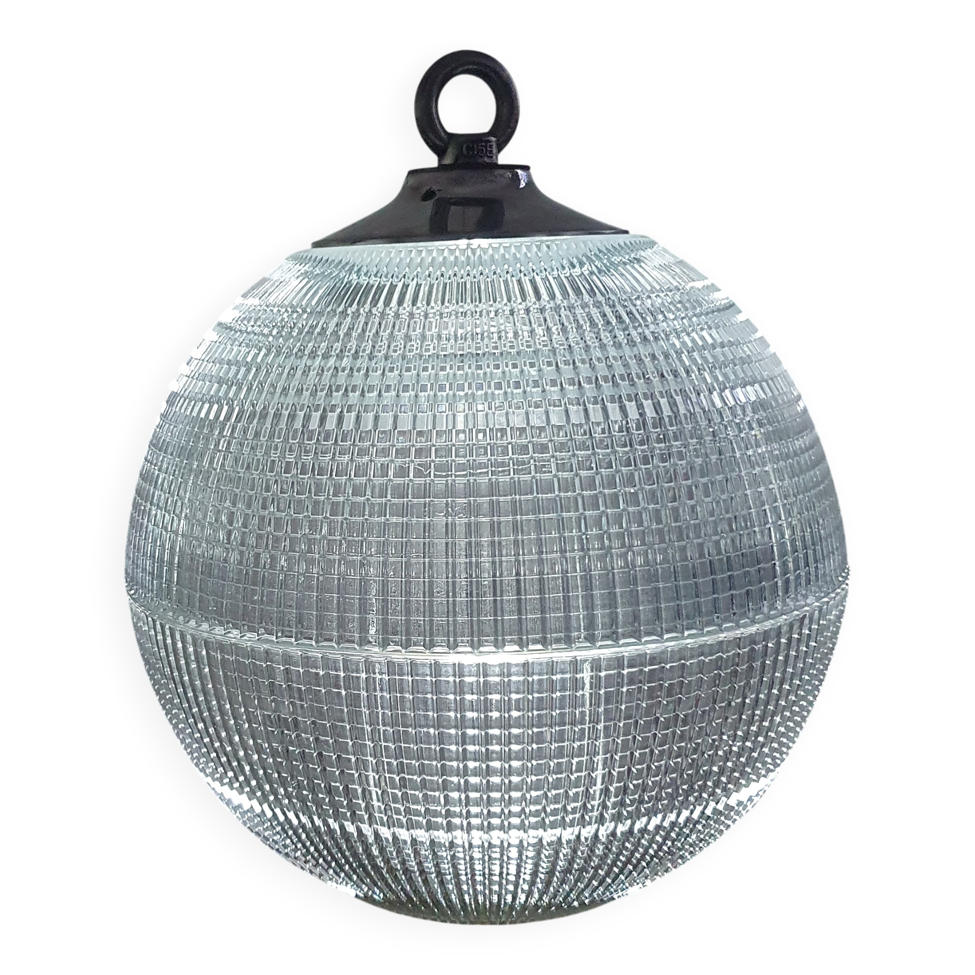 Holophane suspension in aluminium cast.