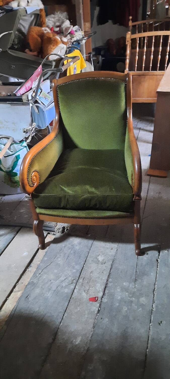 Pair of bergère armchairs