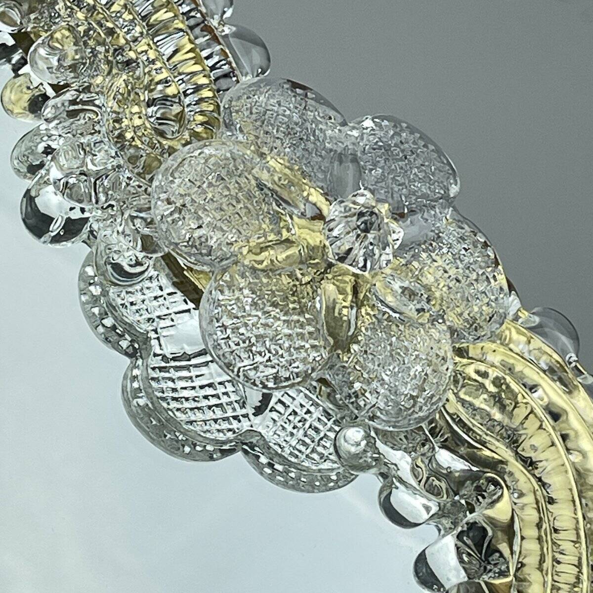 Miroir en verre Murano original, années 1950