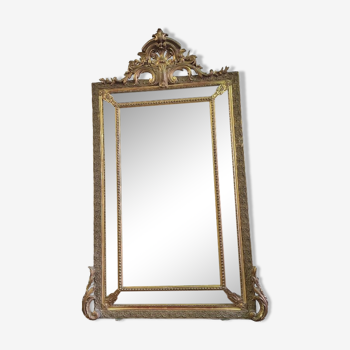 Mirror dora Louis XV with frame of the XIXth century