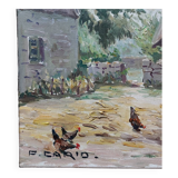 Tableau P.Cario Scène rurale