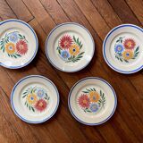 Lot assiettes plates modèle « Rustique » Sarreguemines