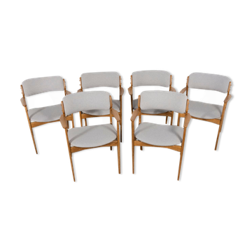 Fauteuils modèle 49 par Erik Buch pour Odense Maskinsnedkeri / O.D. Møbler, années 1960