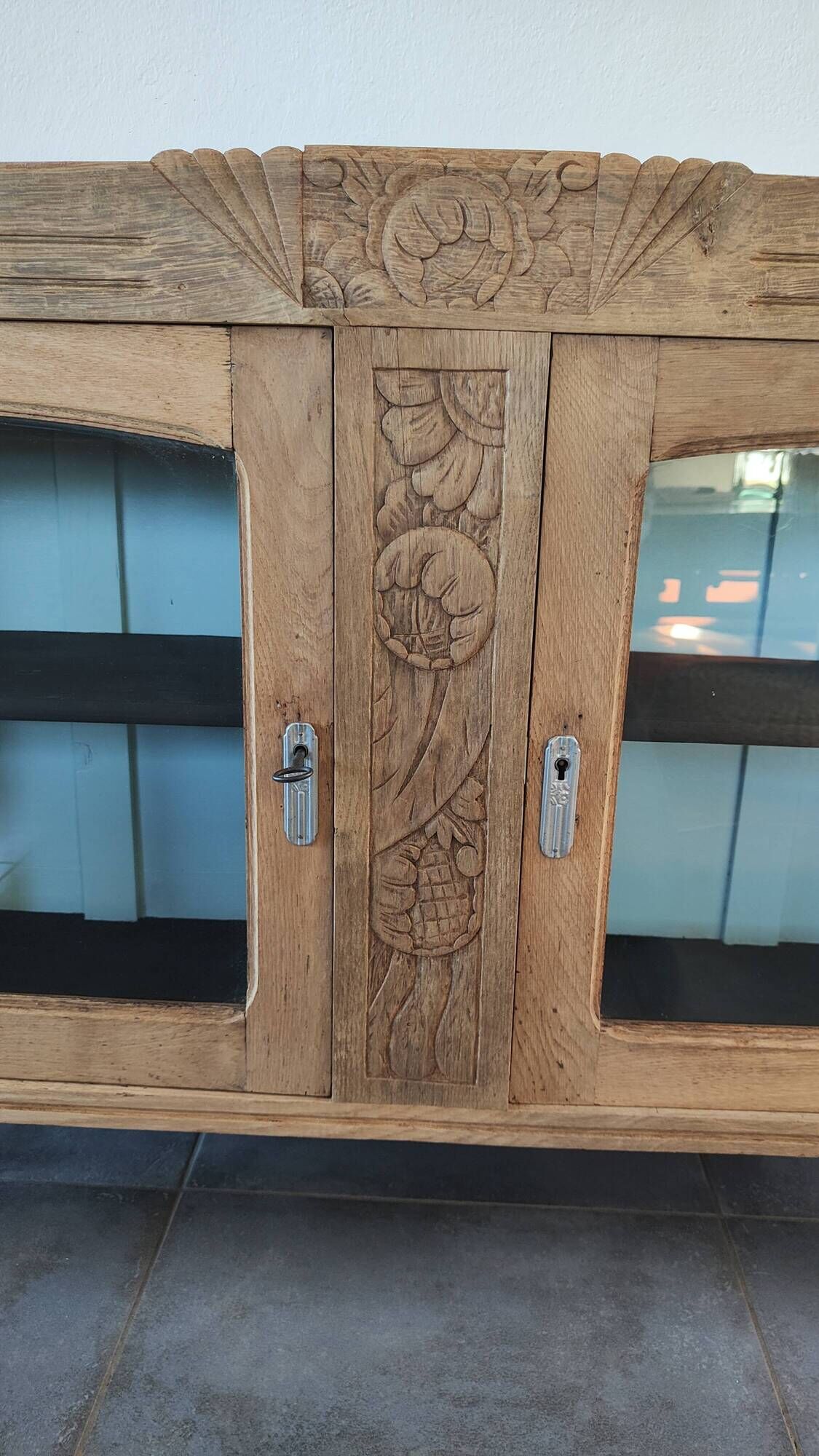 Art Deco buffet in solid oak