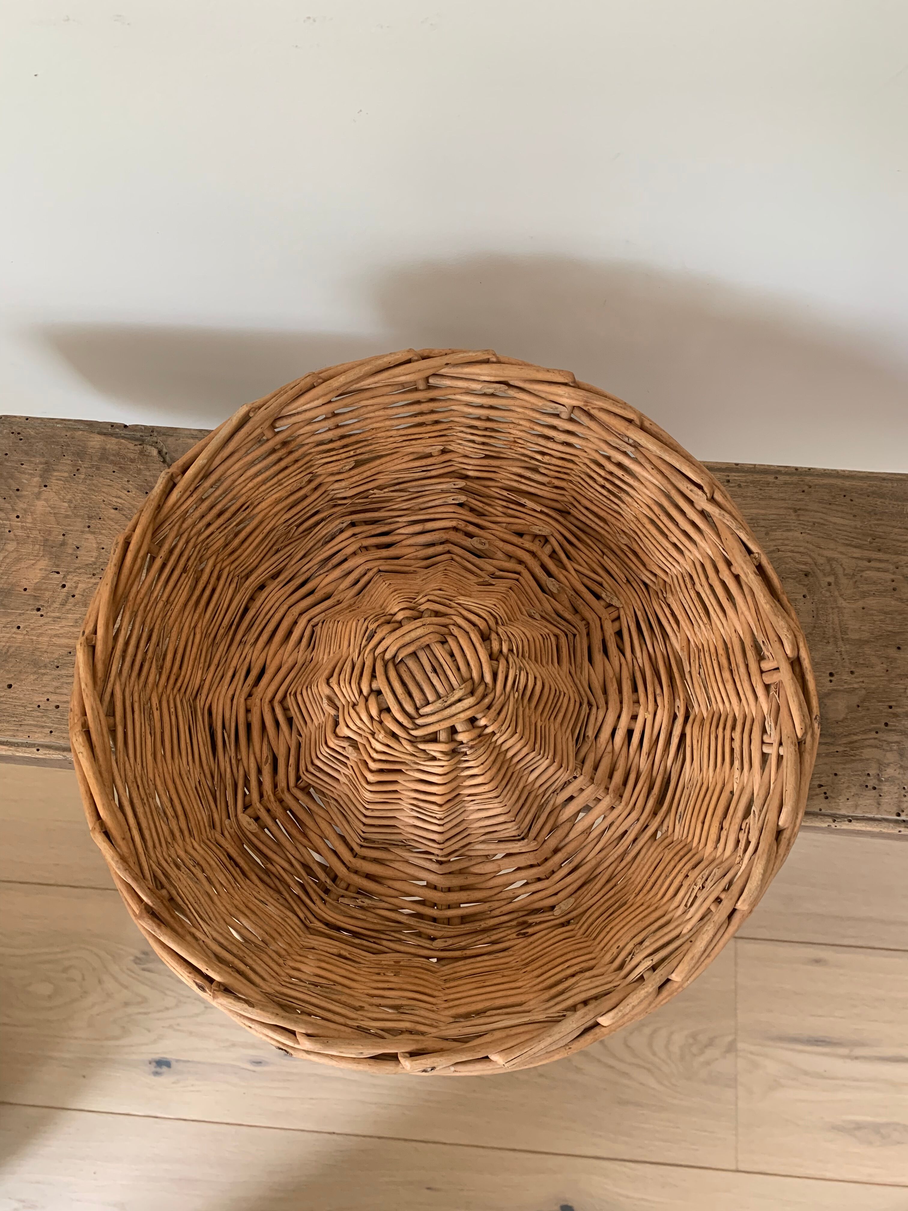 Vintage wicker basket