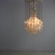 Sixties ceiling lamp with small ceramic shells