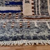 Tapis berbère bohemian en laine fait main 250 X 150 CM