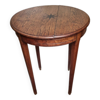Early 20th century marquetry pedestal table