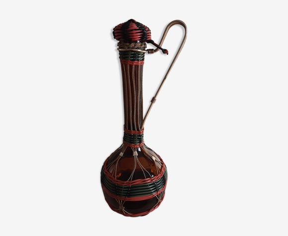 Bouteille verre scoubidou