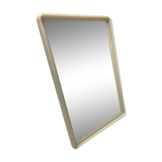 Vintage bakelite white barber mirror