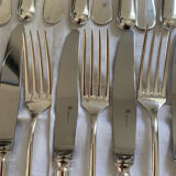 Silver-plated cheese cutlery mossler