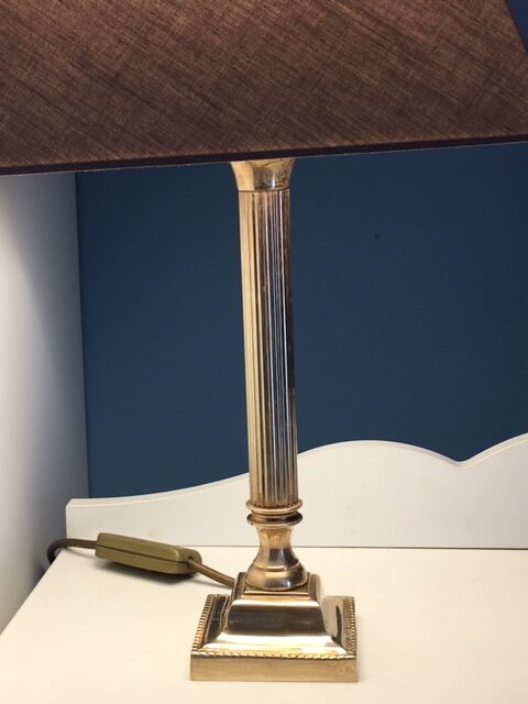 Mid-20th century gold brass lamp