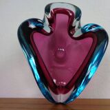 Large Sommerso Murano Glass Ashtray by Flavio Poli, Italy, 1960s