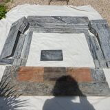 Napoleon III marble fireplace with modillions
