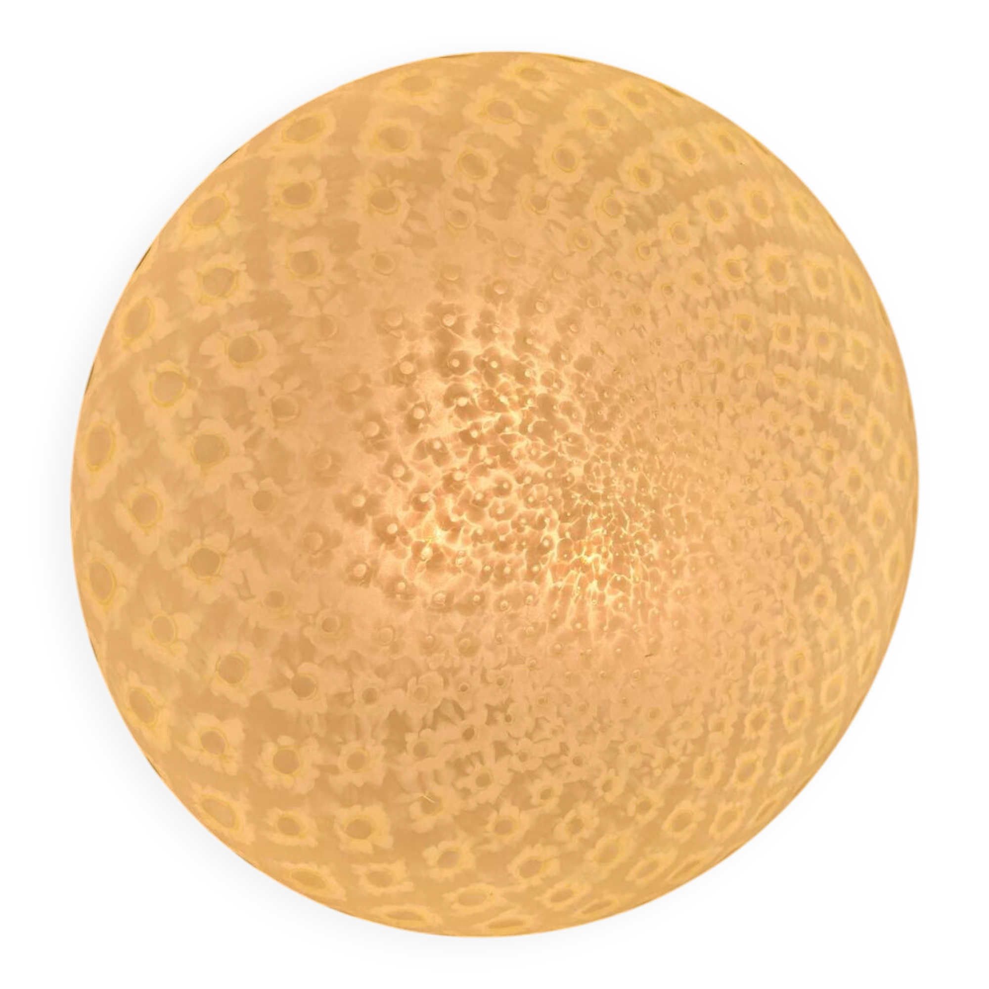 Barovier Toso ceiling light, mille-fleurs design, Murano glass, Italy, 1970