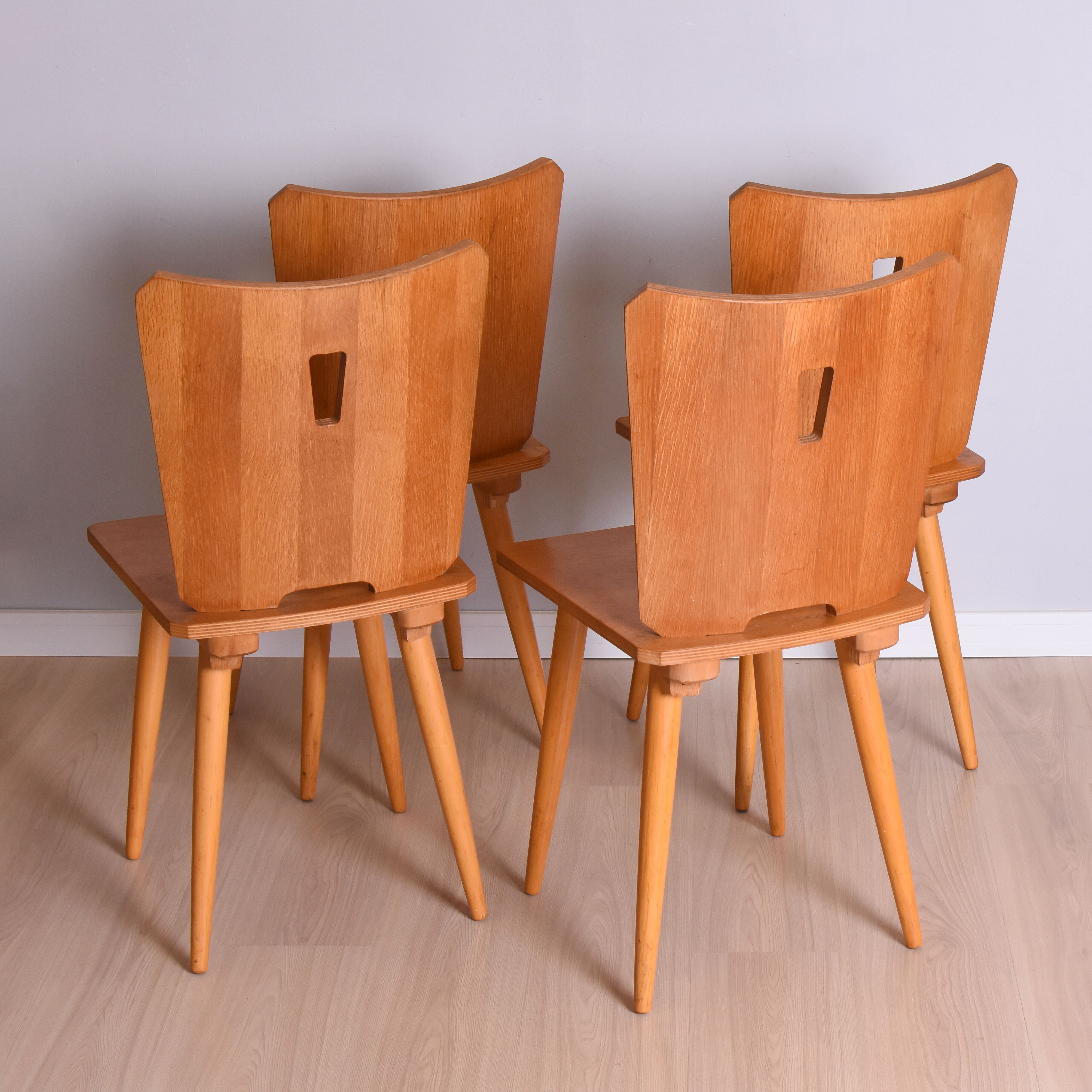 Lot de 4 chaises, Allemagne, années 1980