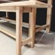 Oak table 2m + 2 benches