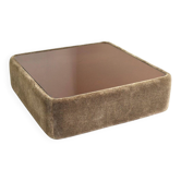 Table basse italienne vintage en mohair par Mario Bellini pour Cassina, 1970