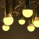 Brass suspension Mid-century 10 arms by Honsel Leuchten
