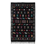Black ethnic sabra rug 90x150 cm