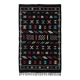 Tapis Sabra ethnique noir