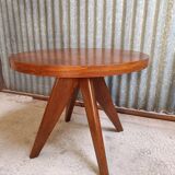 Round coffee table / side table in solid wood