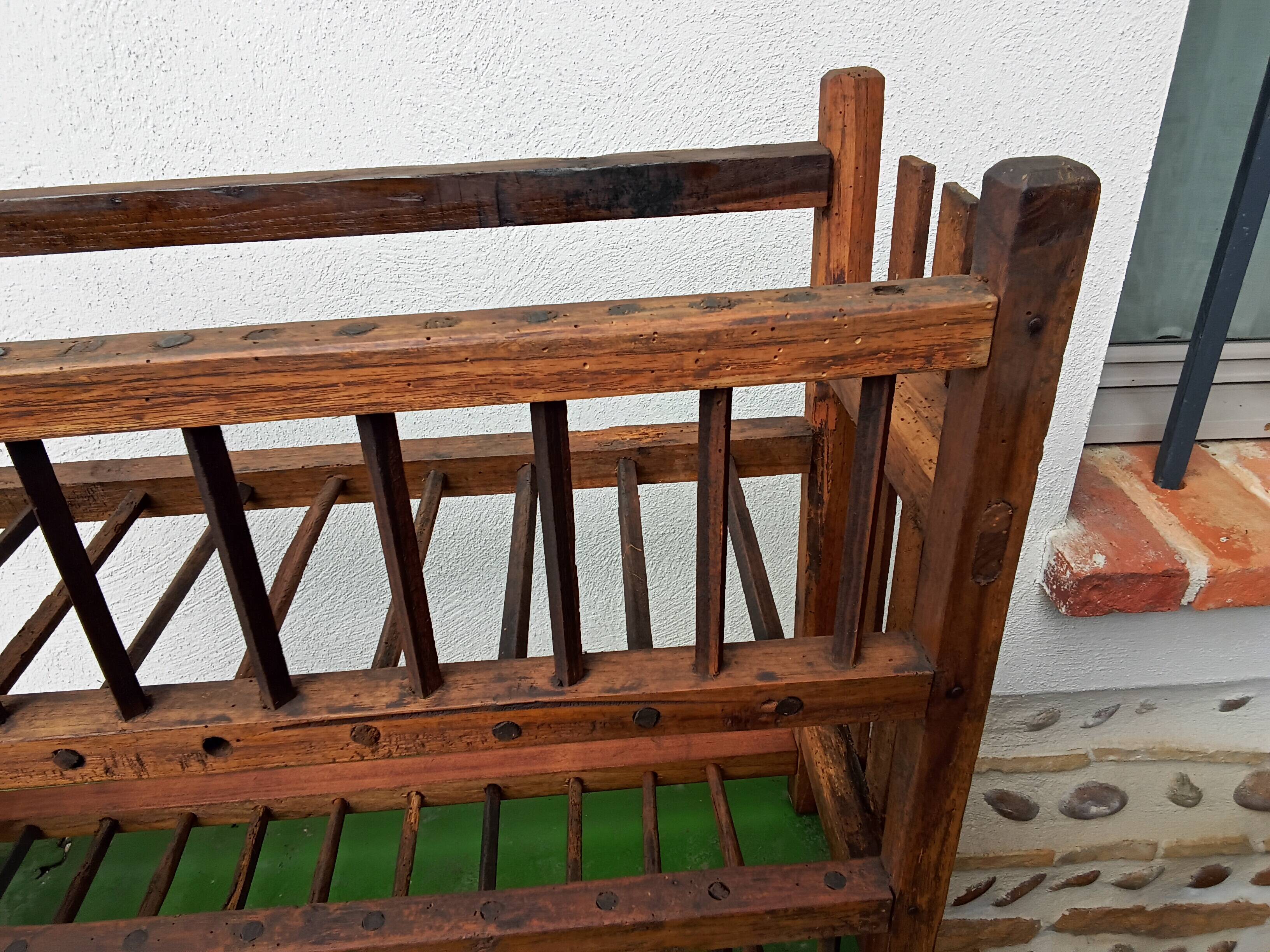 Wooden wall shelf