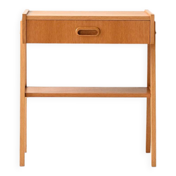 Table de chevet géométrique scandinave en teck, années 1960