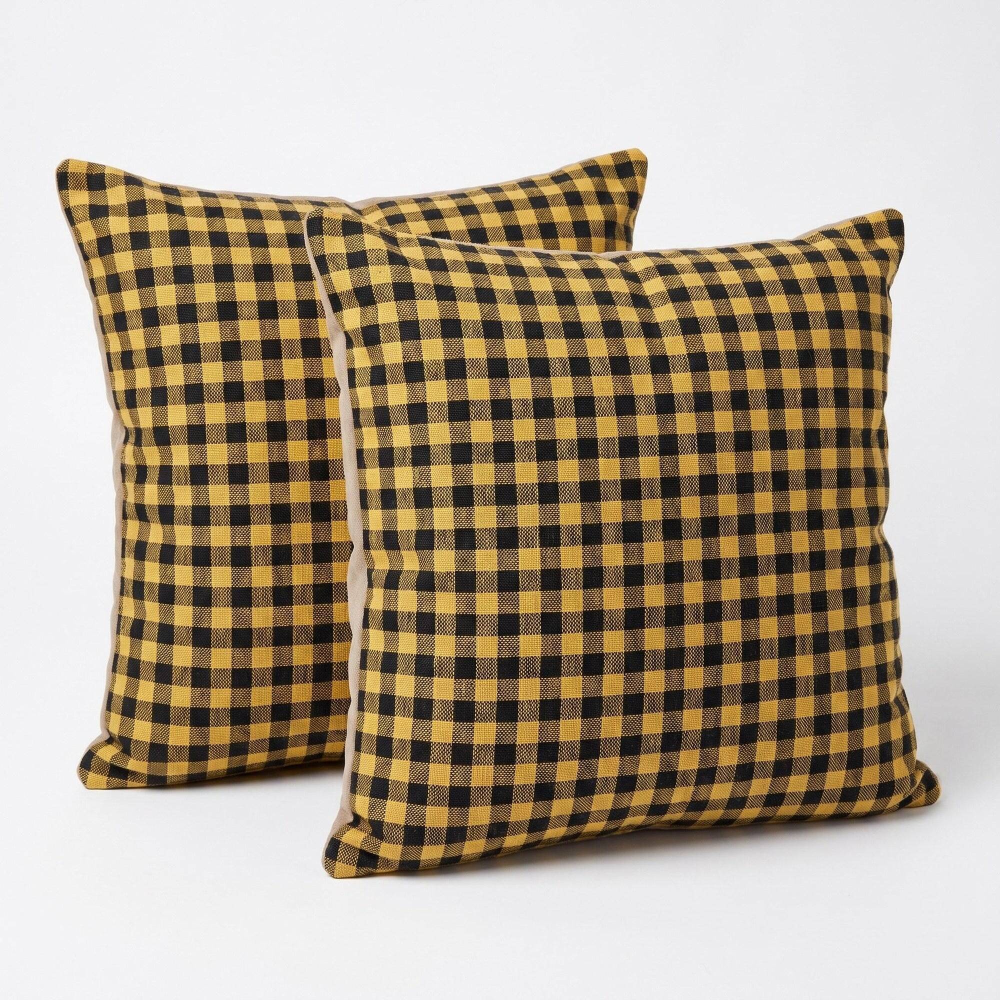 Set of 2 vintage kilim cushion covers 41x41 cm