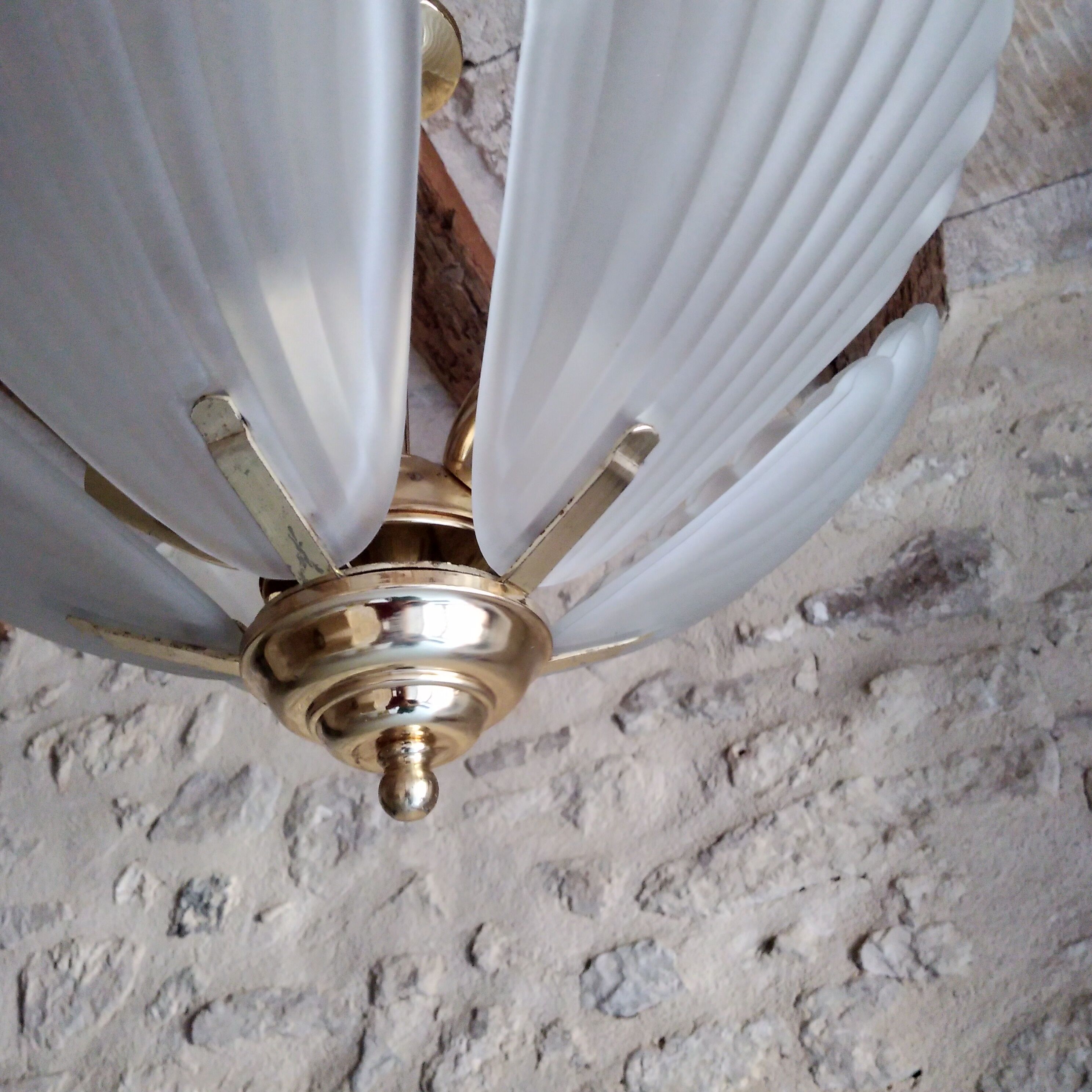 Chandelier murano shells 1970