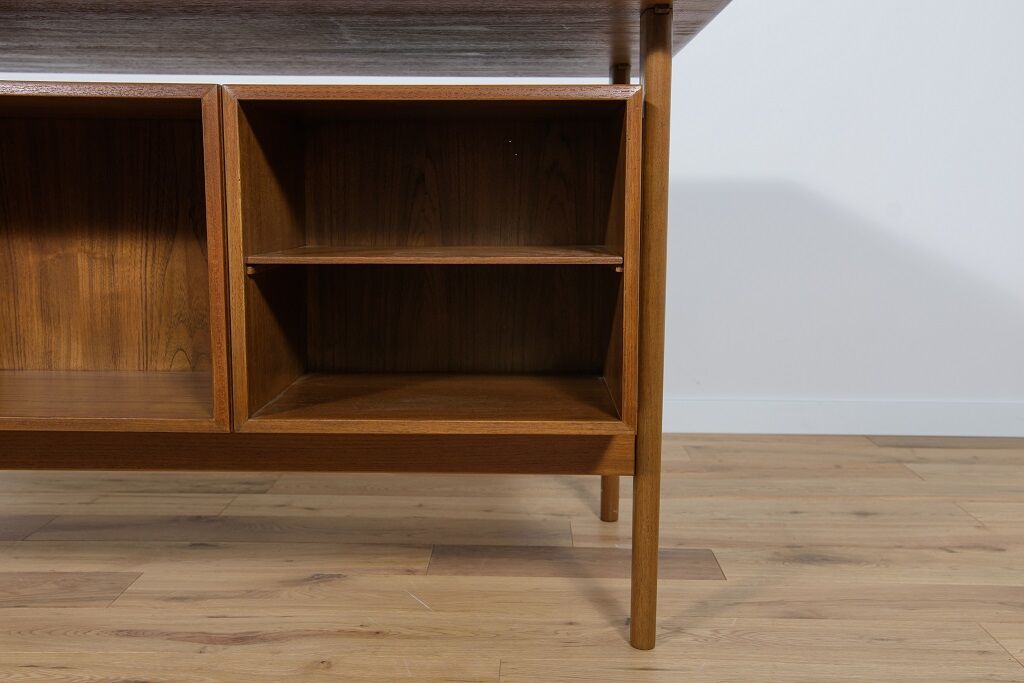 Mid-Century Danish Teak Desk by Kai Kristiansen for Feldballes Møbelfabrik, 1960s