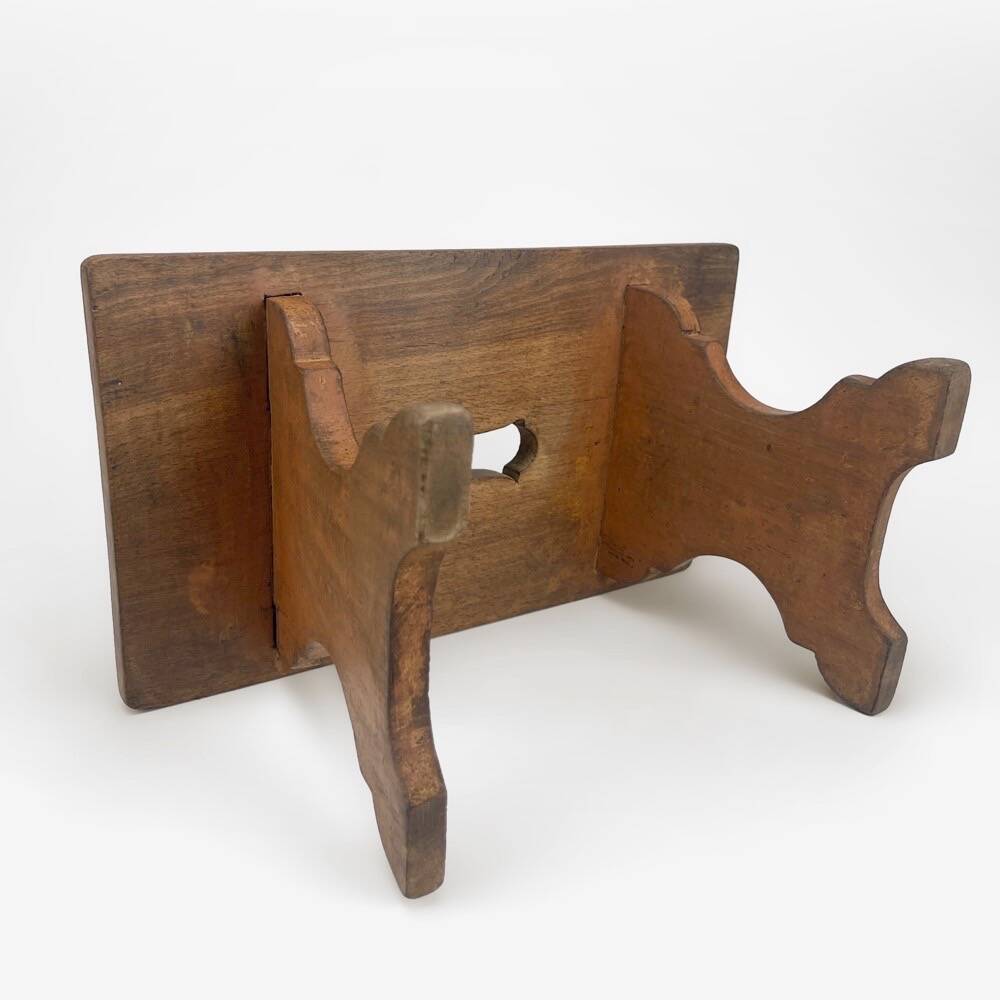 1940s slotted bench stool