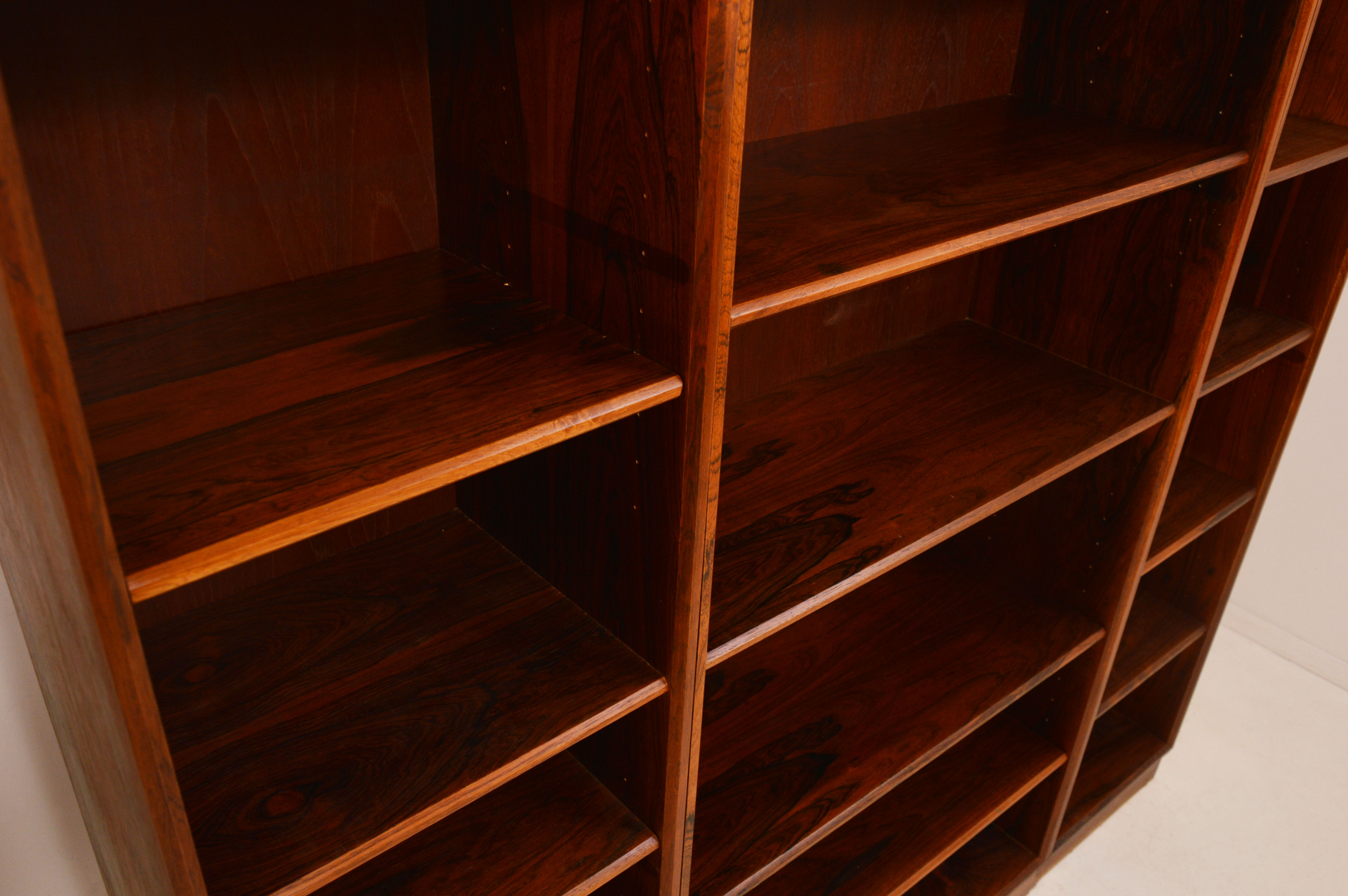 Scandinavian rosewood library 3 parts 1960