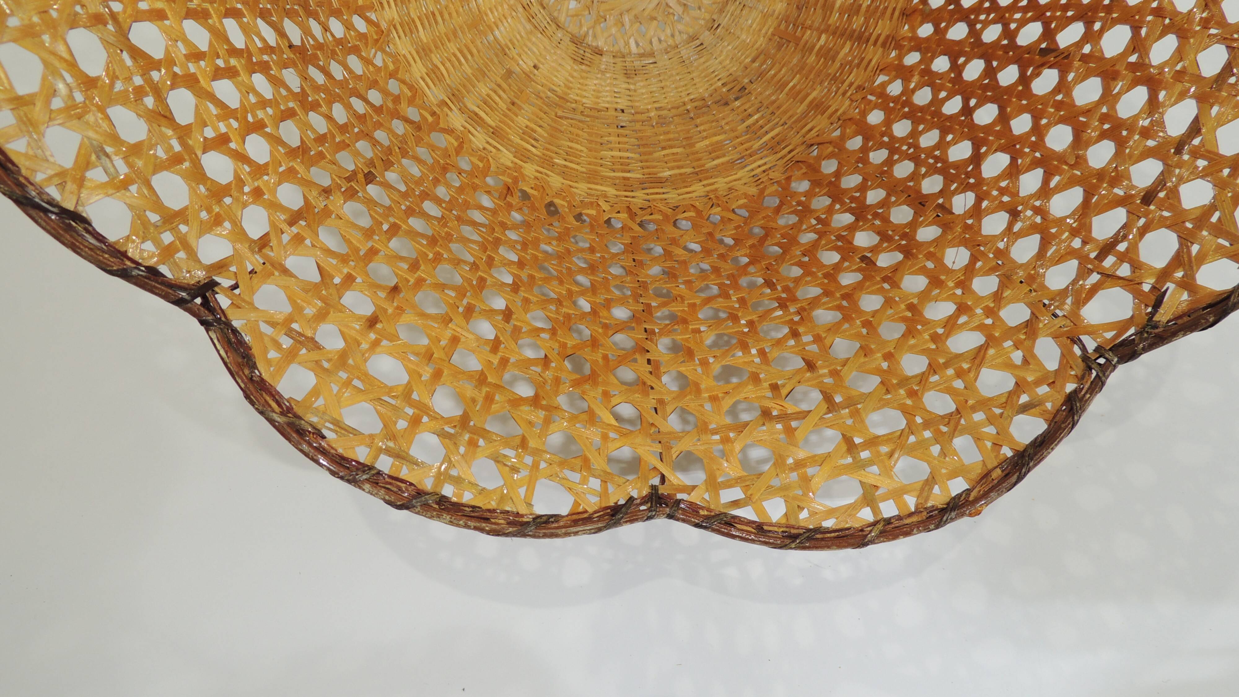 Rattan suspension / lampshade / chandelier / vintage