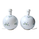 Pair of Royal Lily Aux Barbeaux Porcelain Ball Lamps