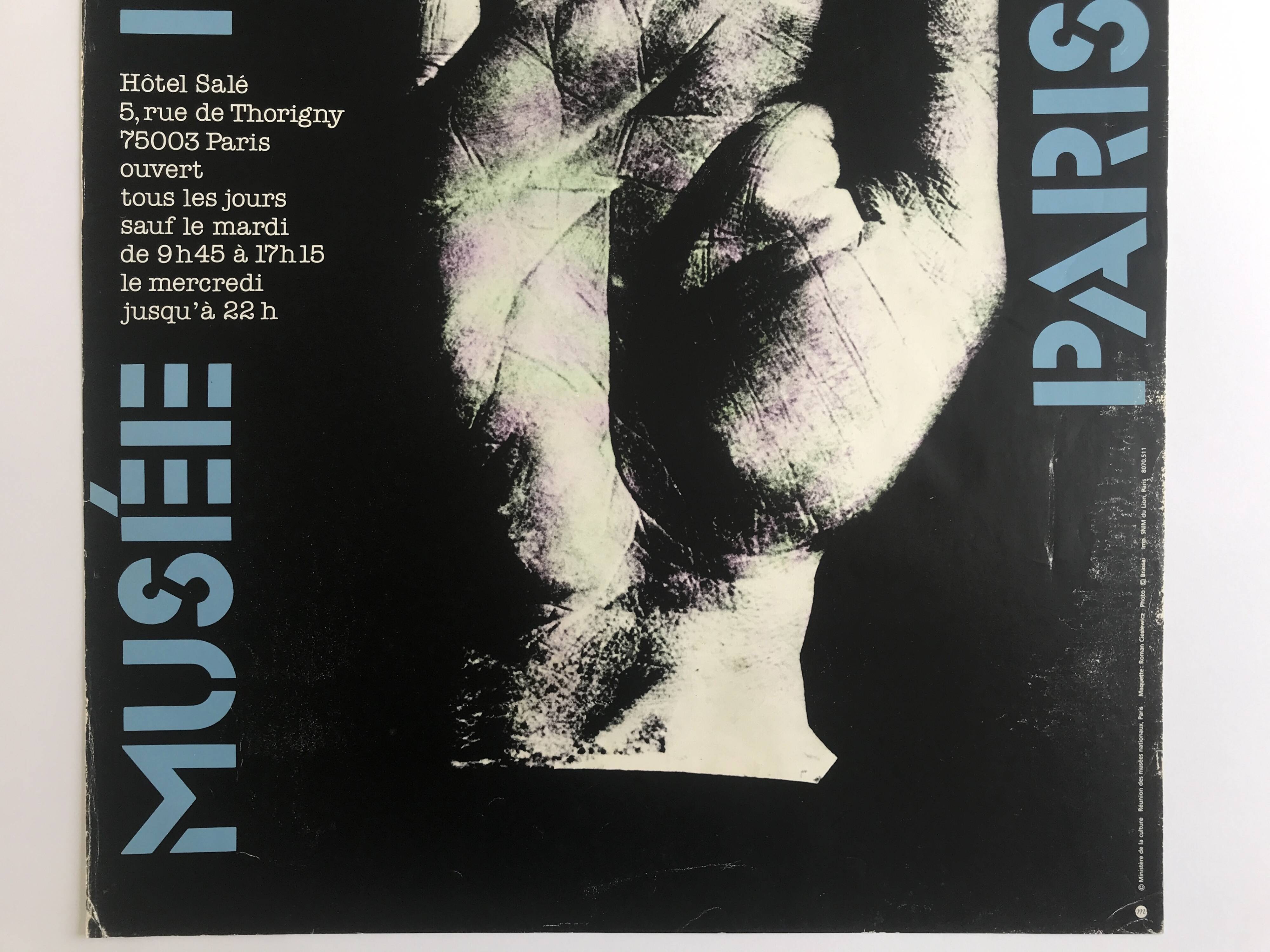 Original poster by roman cieslewicz, musée picasso paris, 1986