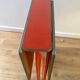 Table pliante pliable formica orange vintage