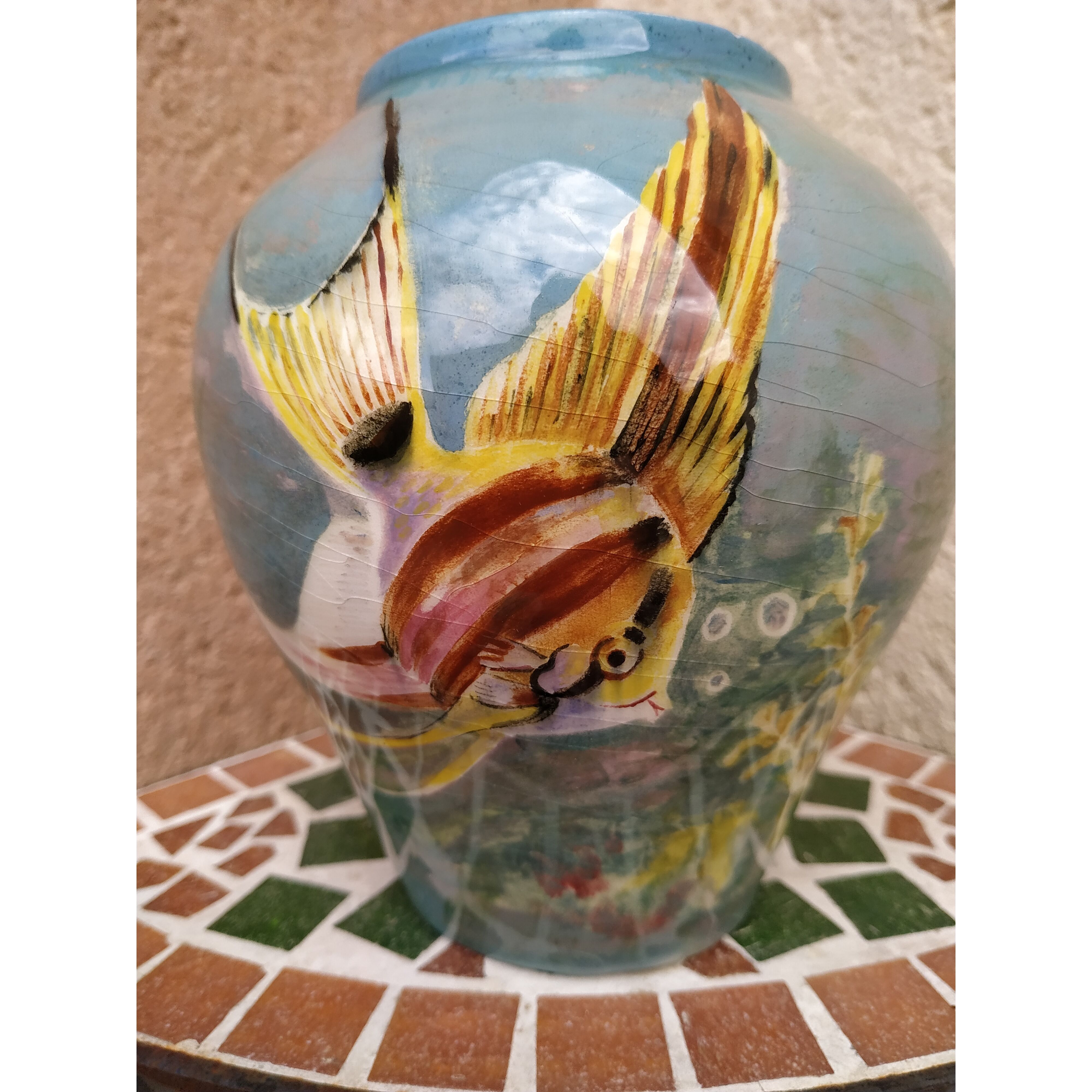 Maryjan Saturnino's small fish vase