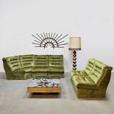 Vintage modular lounge sofa 'Forest velvet'