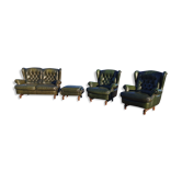Canapé , 2 fauteuils et ottoman par Jean Prévost