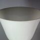 Antique large Mazda Art Deco lamp: opaline glass, wood & copper, 77 cm S802