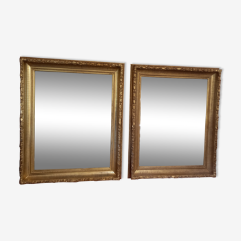 Paire de miroirs à canaux 145 x 118
