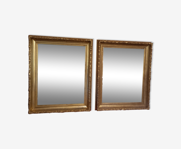 Paire de miroirs à canaux 145 x 118