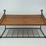 60s 70s teak shelf wall shelf telephone shelf string shelf Danish design