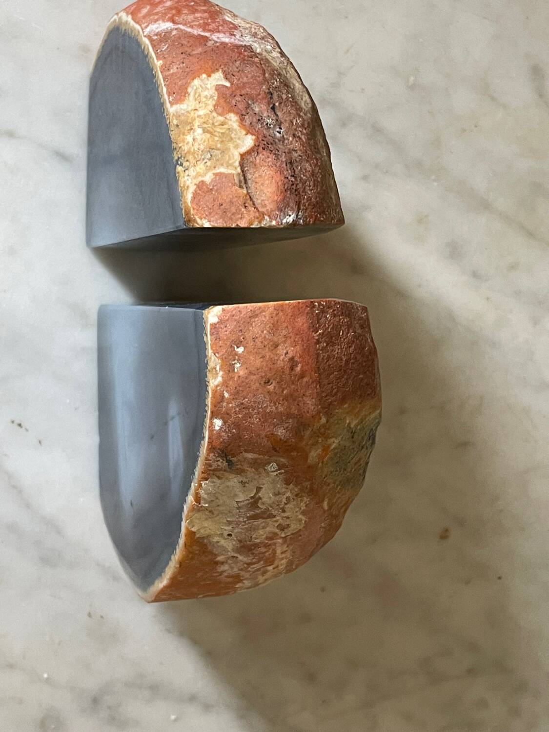 paire de serre-livres Géode d’agate