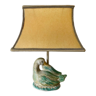 Lampe vintage céramique canard