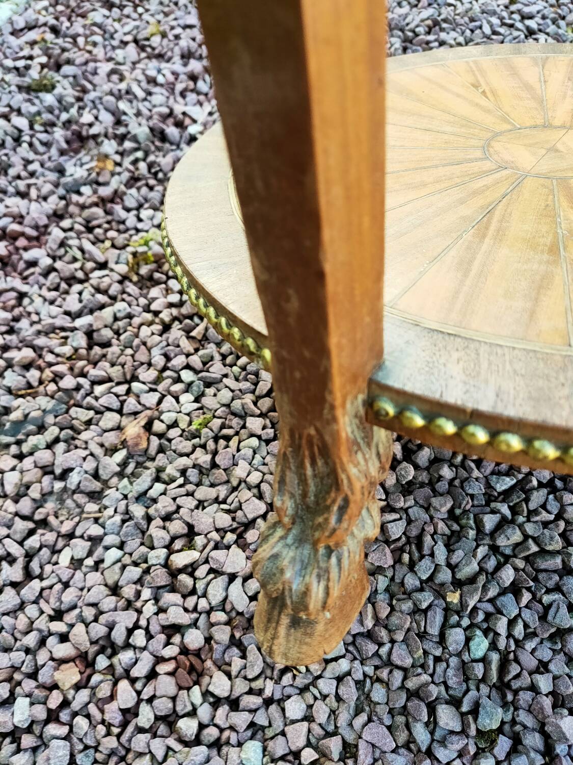 Antique Louis XVI pedestal table from the end of the 19th century