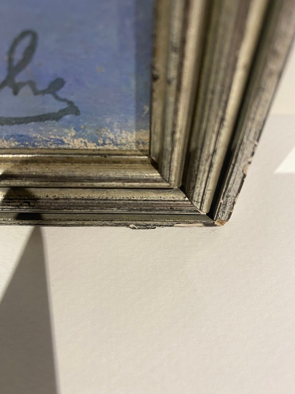 Old painting, landscape on the edge of a pond, Signed Michel Loche (1897;1976)