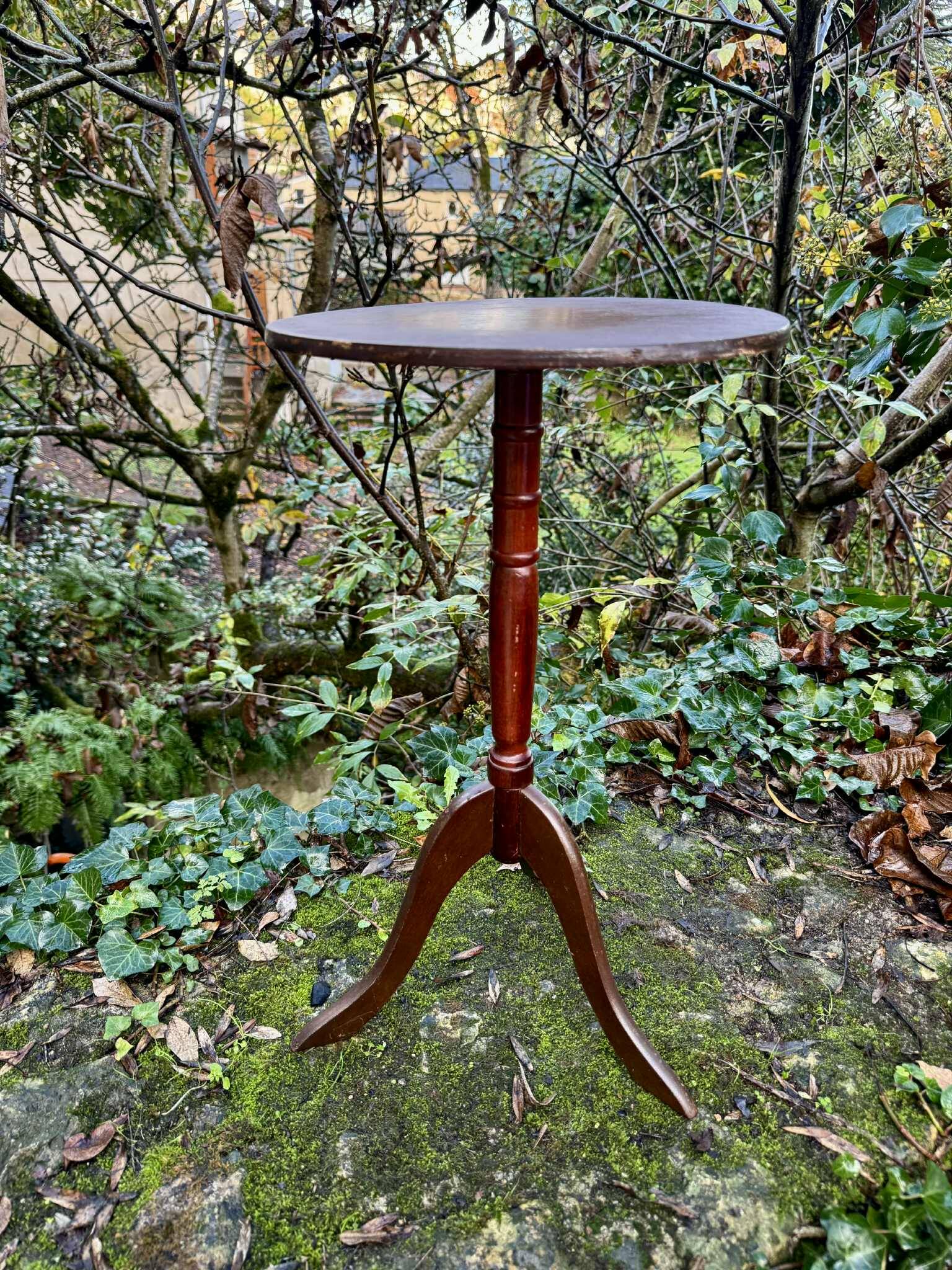 Large vintage wooden side table
