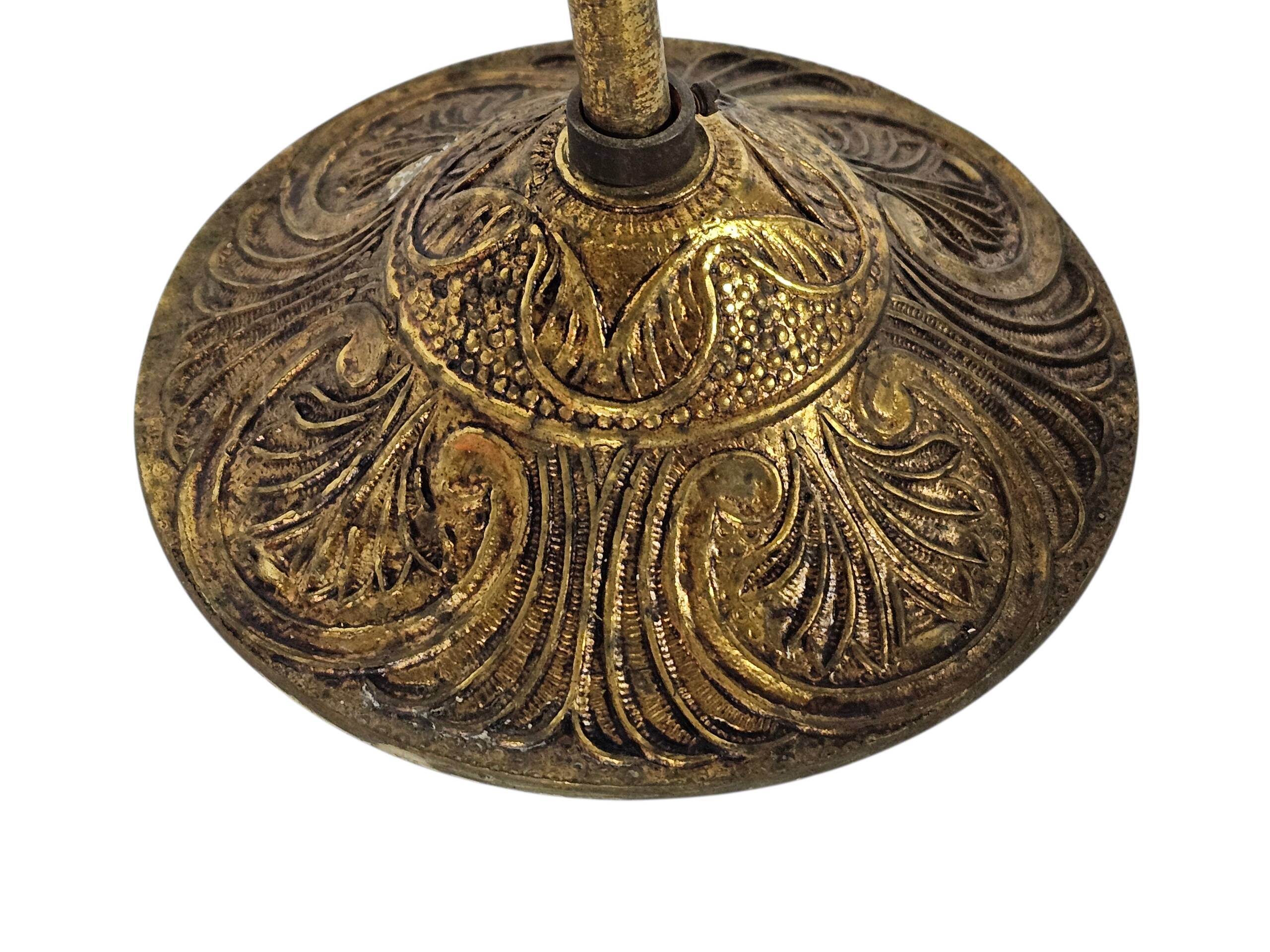 Palwa Palma & Walter style - Hollywood Regency style - brass - facet-cut gl